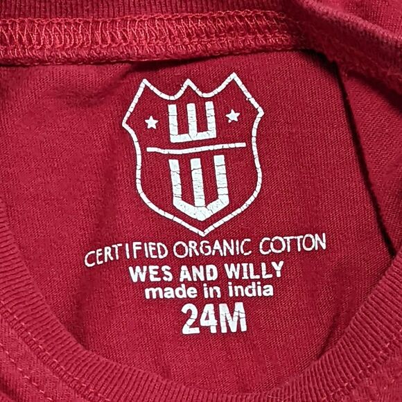 Wes And Willy Alabama Crimson Tide Red Baby Onesie - Picture 5 of 5